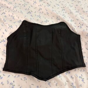 Edikted Sleek Black Bustier